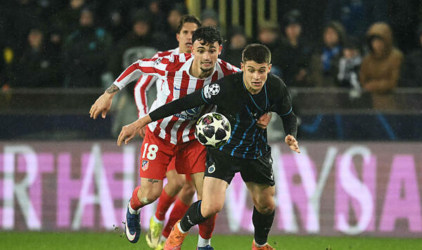 Триллер с невероятным камбеком. Брюгге и Атлетико забили шесть голов в ЛЧ Альварес, Ордоньес, Атлетико, Цолис, Лукман