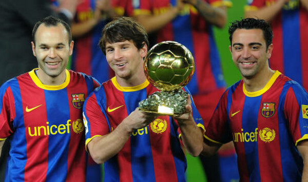 Месси, Барселоны, Хави, Золотой